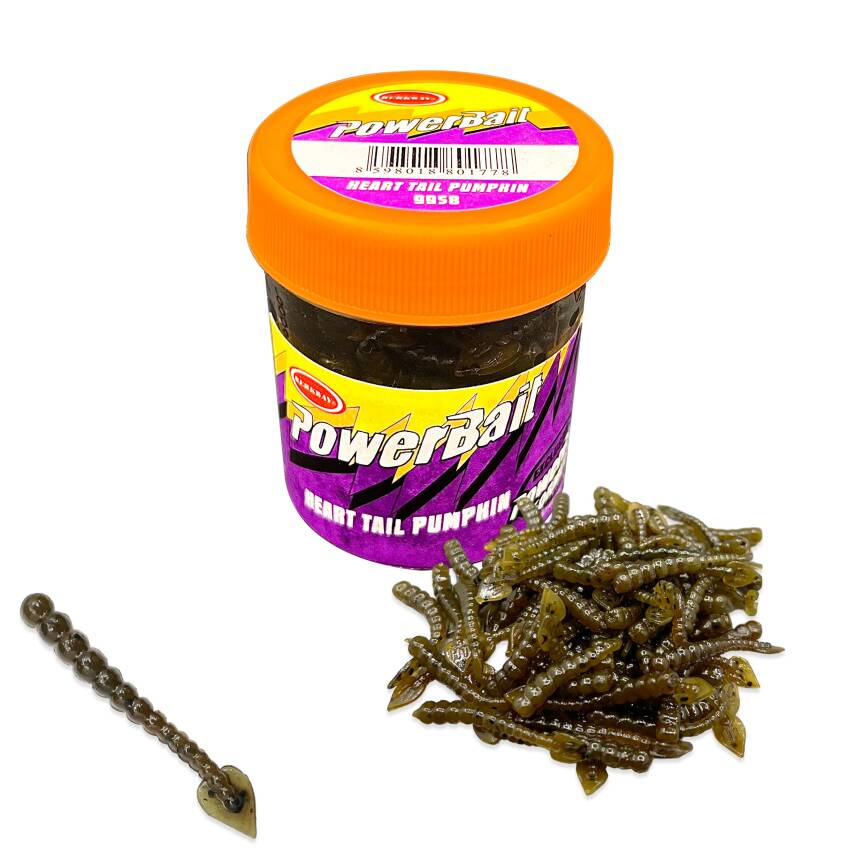 Silikon Kurt Balık Yemi - Kokulu - H Tail - Kahve - Power Bait (9958) - 1