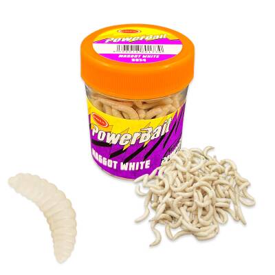 Silikon Kurt Balık Yemi - Kokulu Maggot - Beyaz Power Bait