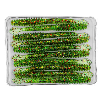 Silikon Kurt Yem - 2,2g 87mm - Fishack Wormix - Jungle - 3