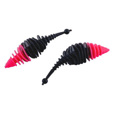 Silikon Kurt Yem - 3g 65mm - Fishack Wormix - Pembe/Siyah Karides Kokulu - 3