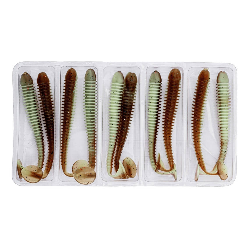 Silikon Kurt Yem - 4,2g 105mm - Turna/Levrek Silikonu - Karides Kokulu - 4