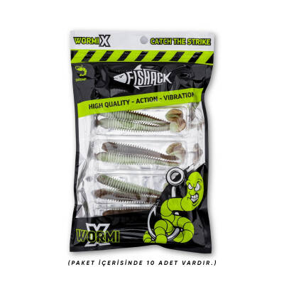 Silikon Kurt Yem - 4,2g 105mm - Turna/Levrek Silikonu - Karides Kokulu - 5