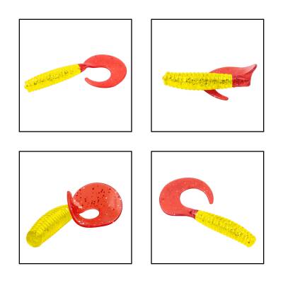 Silikon Kurt Yem - 60mm - Kırmızı/Sarı - Yumy (18065-456) - 2