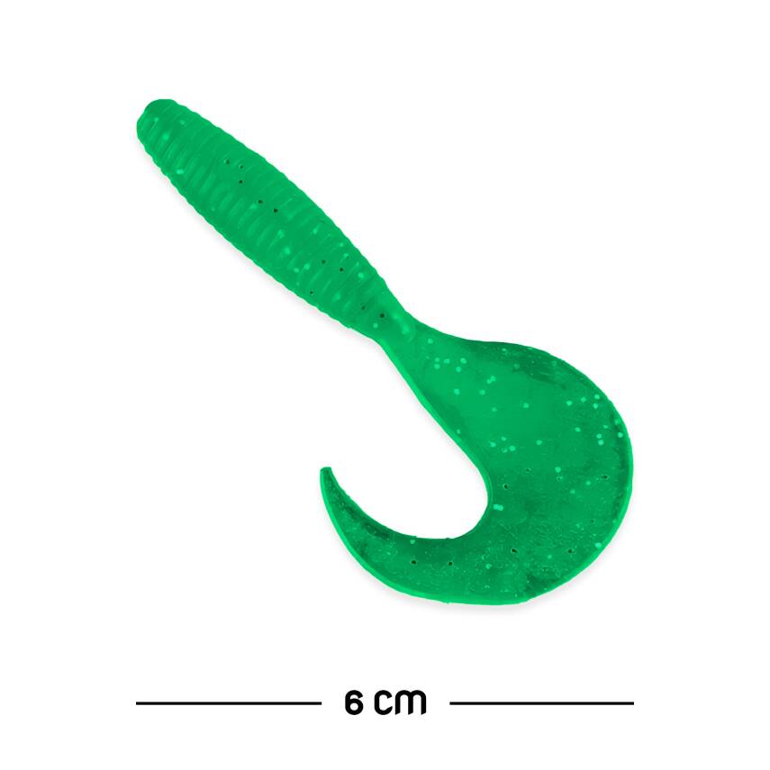 Silikon Kurt Yem - 60mm - Yeşil - Yumy (18065-SM024-02) - 1