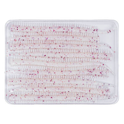 Silikon Kurt Yem - LRF Yem - 1g 70mm - Fishack Wormix - 10 Adet - White - 3