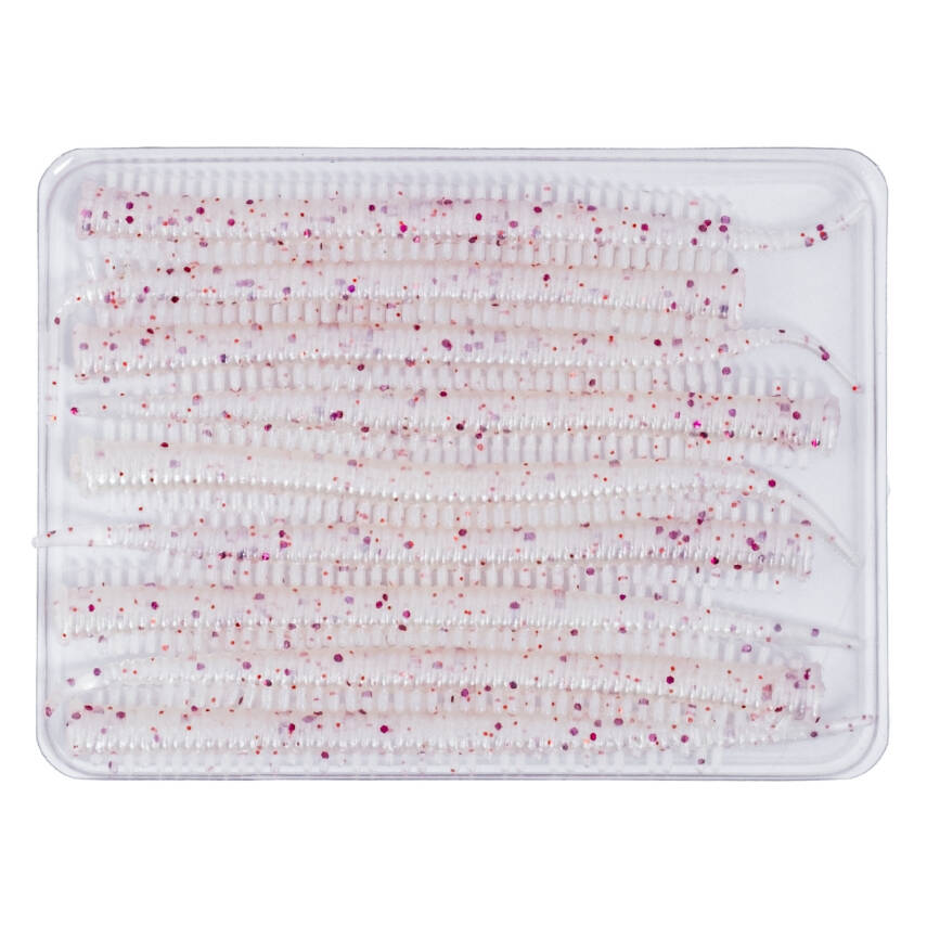 Silikon Kurt Yem - LRF Yem - 1g 70mm - Fishack Wormix - 10 Adet - White - 3