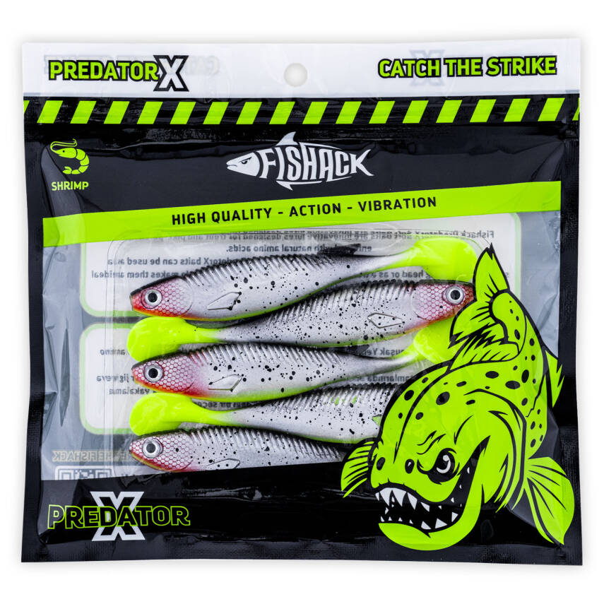 Silikon Sahte Balık - 10g 100mm - Fishack PredatorX - UV Boyalı - Blade - 5