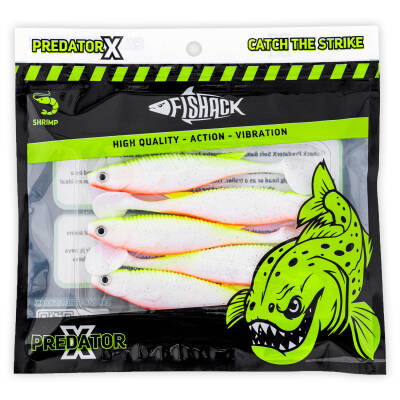 Silikon Sahte Balık - 10g 100mm - Fishack PredatorX - UV Boyalı - Mist - 5