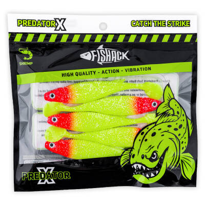 Silikon Sahte Balık - 10g 100mm - Fishack PredatorX - UV Boyalı - Solar - 5