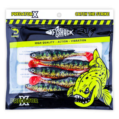 Silikon Sahte Balık - 10g 100mm - Fishack PredatorX - UV Boyalı - Strike - 9