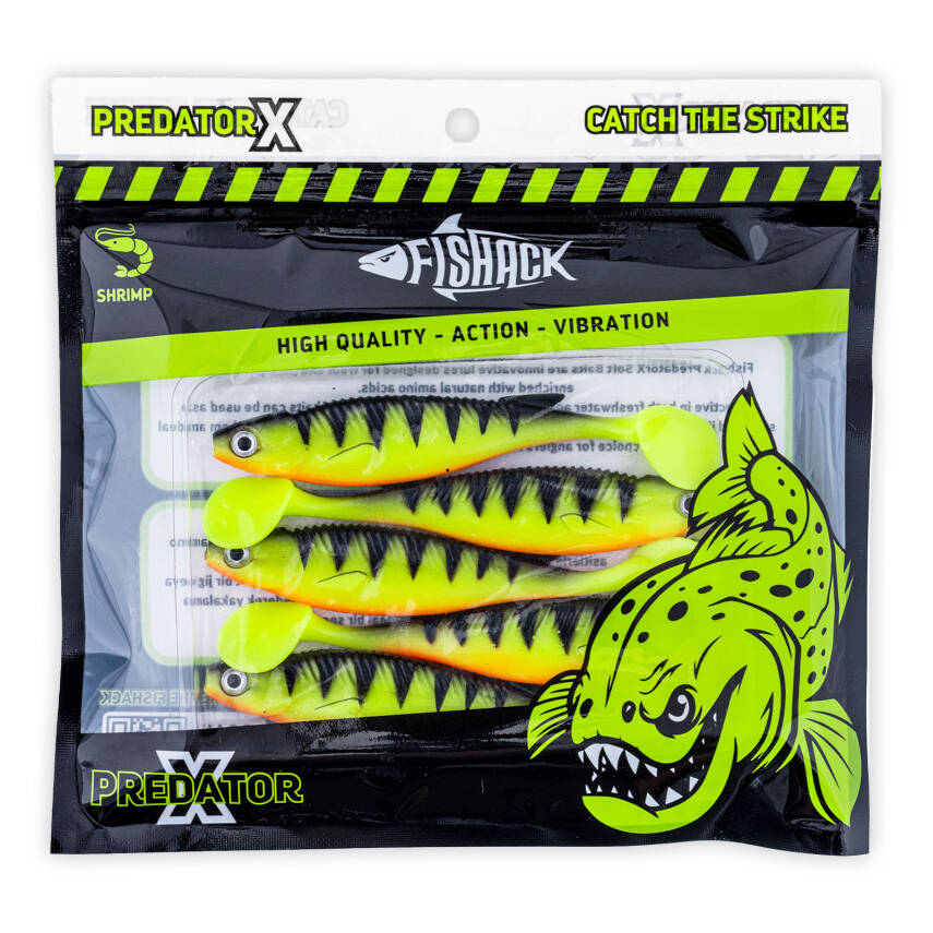 Silikon Sahte Balık - 10g 100mm - Fishack PredatorX - UV Boyalı - Twitch - 5