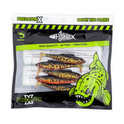 Silikon Sahte Balık - 4,5g 85mm - Fishack PredatorX - UV Boyalı - Copper - 5