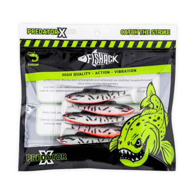 Silikon Sahte Balık - 4,5g 85mm - Fishack PredatorX - UV Boyalı - Dash - 5