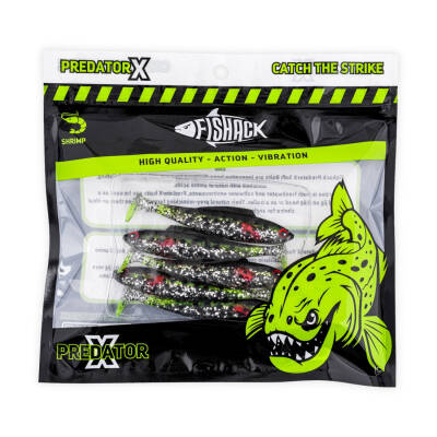 Silikon Sahte Balık - 4,5g 85mm - Fishack PredatorX - UV Boyalı - Fleck - 5