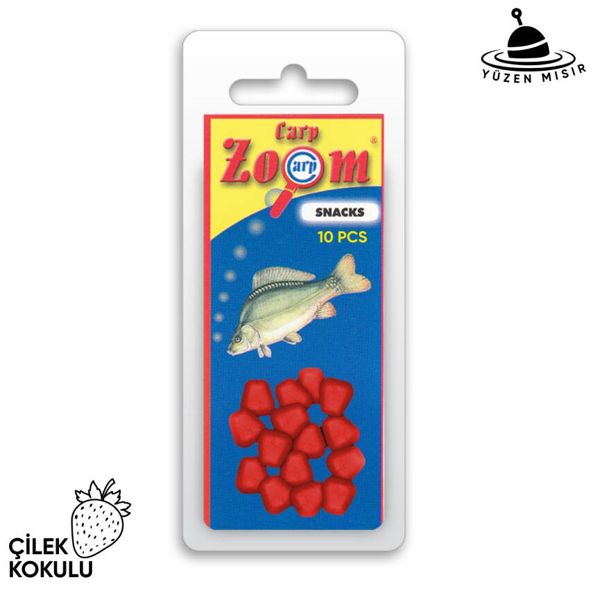 Yüzen Silikon Mısır Yem - Yüzen Sazan Mısırı - Mini - 10 Adet - Çilek Kokulu - 1