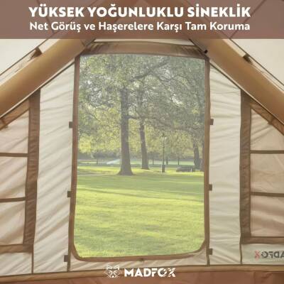 Şişme Çadır - Baca Çıkışlı - Madfox - Bigless Glamping Cotton Inflatable - 5