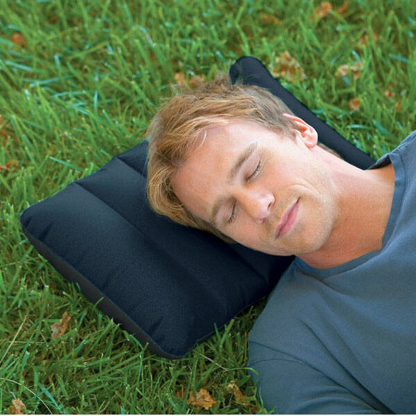 Şişme Kamp Yastığı - Kadife Kaplamalı (68672) - 1