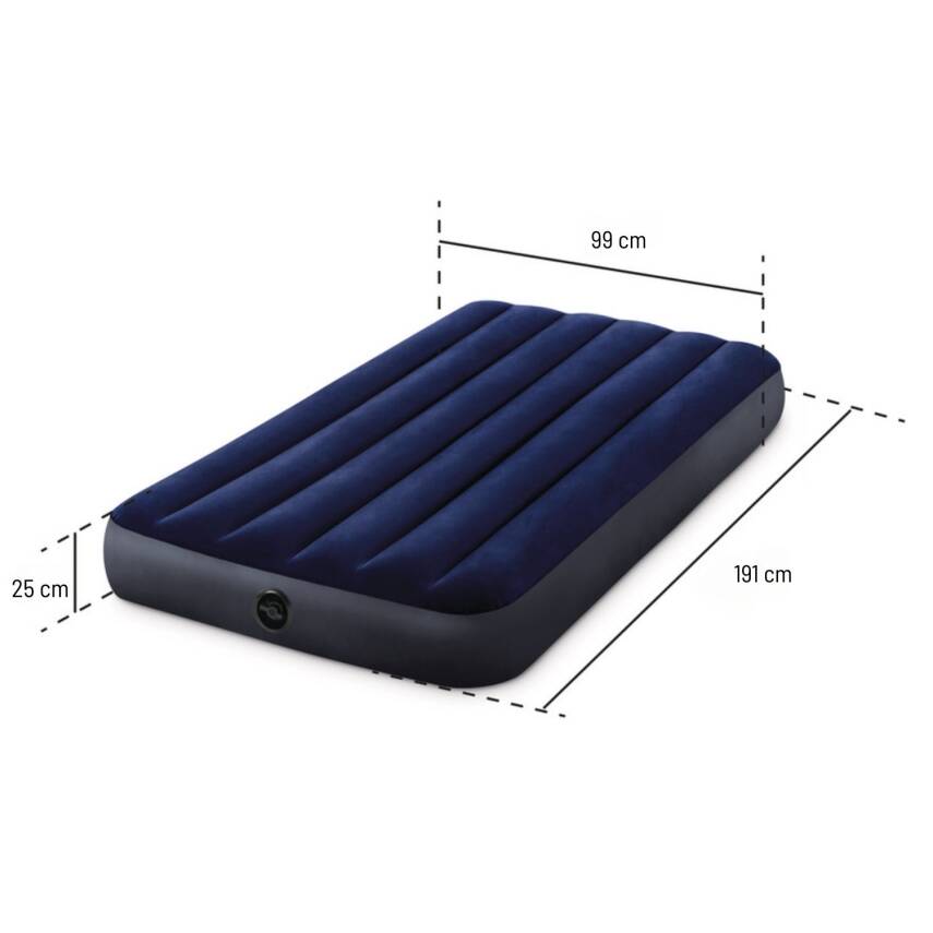 Şişme Kamp Yatağı - Intex - Tek Kişilik XL - 99cm (64757) - 4