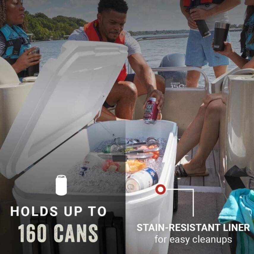 Soğutucu Buzluk - Coleman - Xtreme Wheeled 100 QT Tekerlekli - 94.6 lt - Beyaz - 5