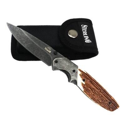 Sterling 300.S1002 Eskitilmiş Yüzeyli Katlanabilir Cep Bıçağı - 3