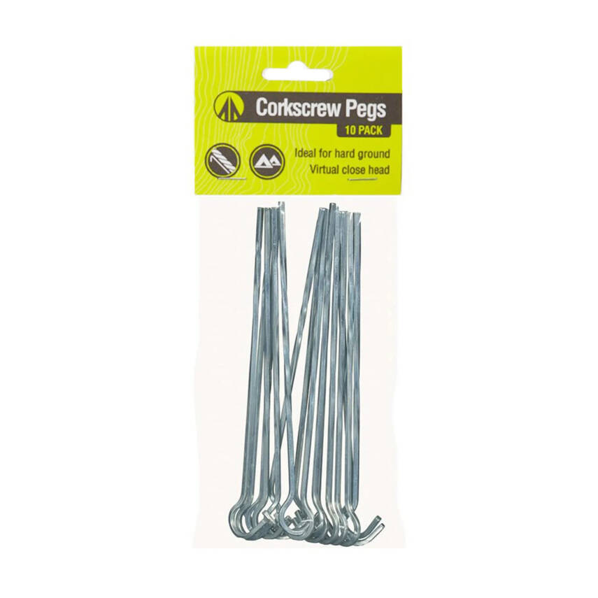 Summit Corkscrew Pegs Tirbuşon Çadır Kazığı 18 cm 10'lu - 2