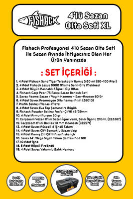 Tam Takım Sazan Olta Seti - 4'lü Set - XL - 3.60MT/50-100GR - 2