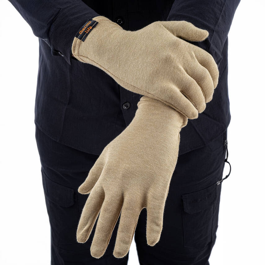 Kışlık Termal Eldiven - Kum - Unisex - 1