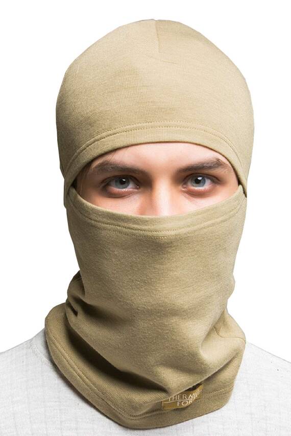 Thermoform Ağır Hizmet Kum Rengi Yetişkin Kar Maskesi - Üstün Koruma - 1