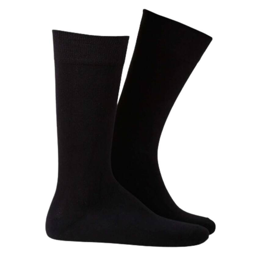 Thermoform Bambu Erkek Çorabı - Siyah - Ultra Konforlu & Hava Alan - 1