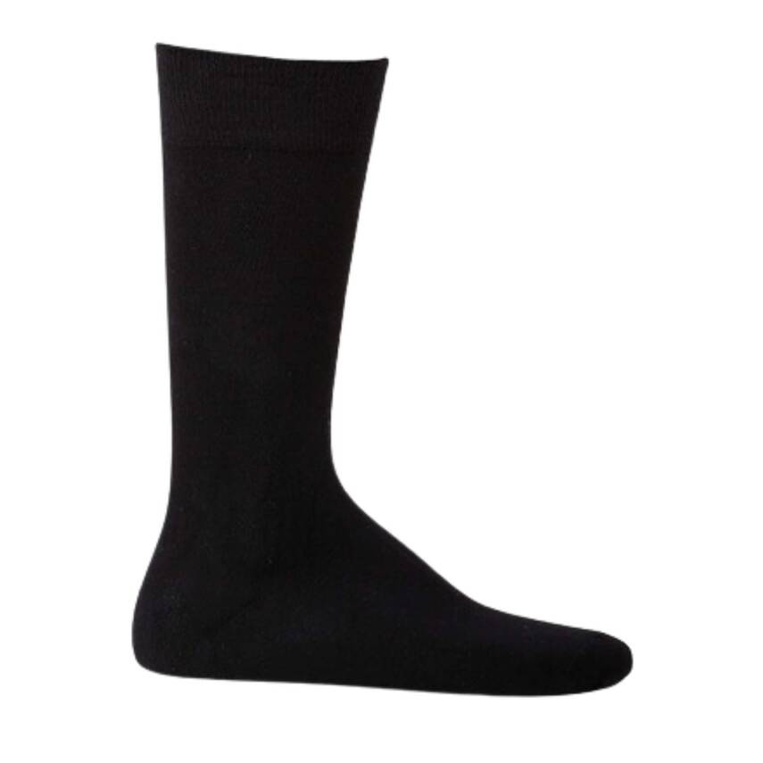 Thermoform Bambu Erkek Çorabı - Siyah - Ultra Konforlu & Hava Alan - 3