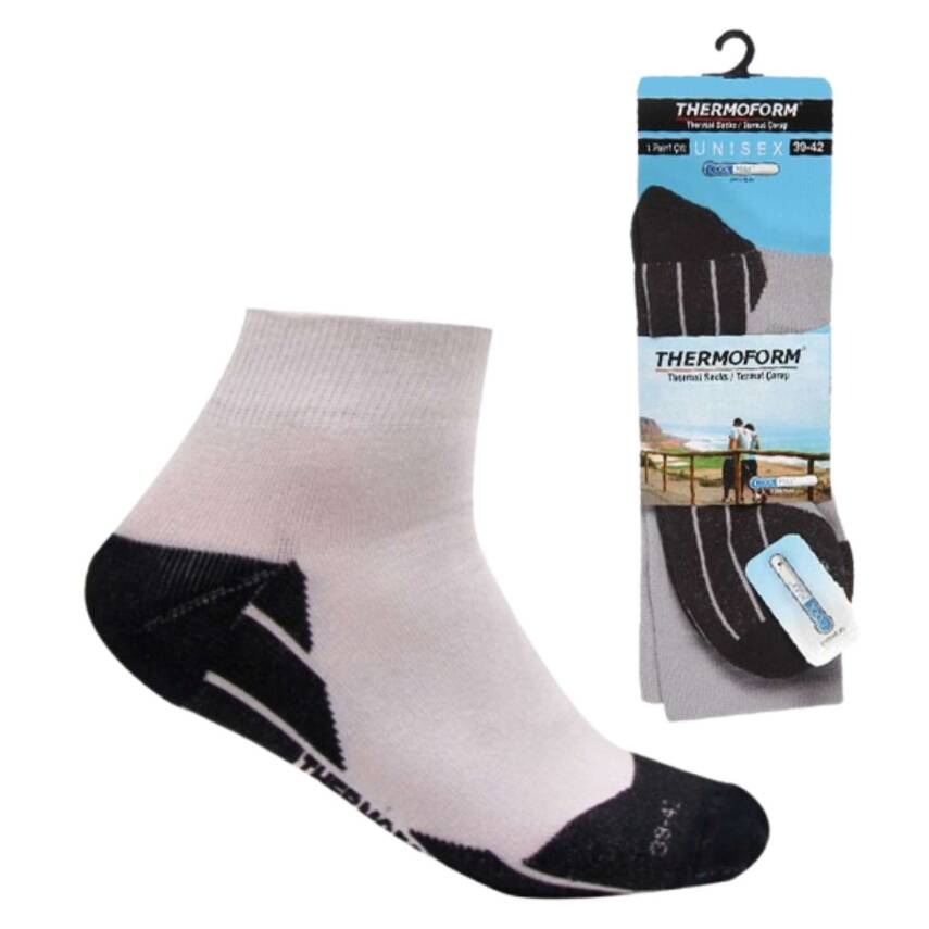 Termal - Coolmax Kısa Çorap - Thermoform - Beyaz - 1