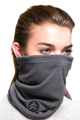 Thermoform Termal Polar Boyunluk - Antrasit Gri - Çok Amaçlı Soğuk Hava Maskesi - 4
