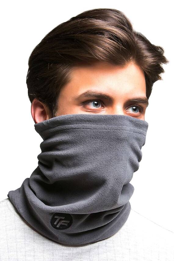 Thermoform Termal Polar Boyunluk - Antrasit Gri - Çok Amaçlı Soğuk Hava Maskesi - 5