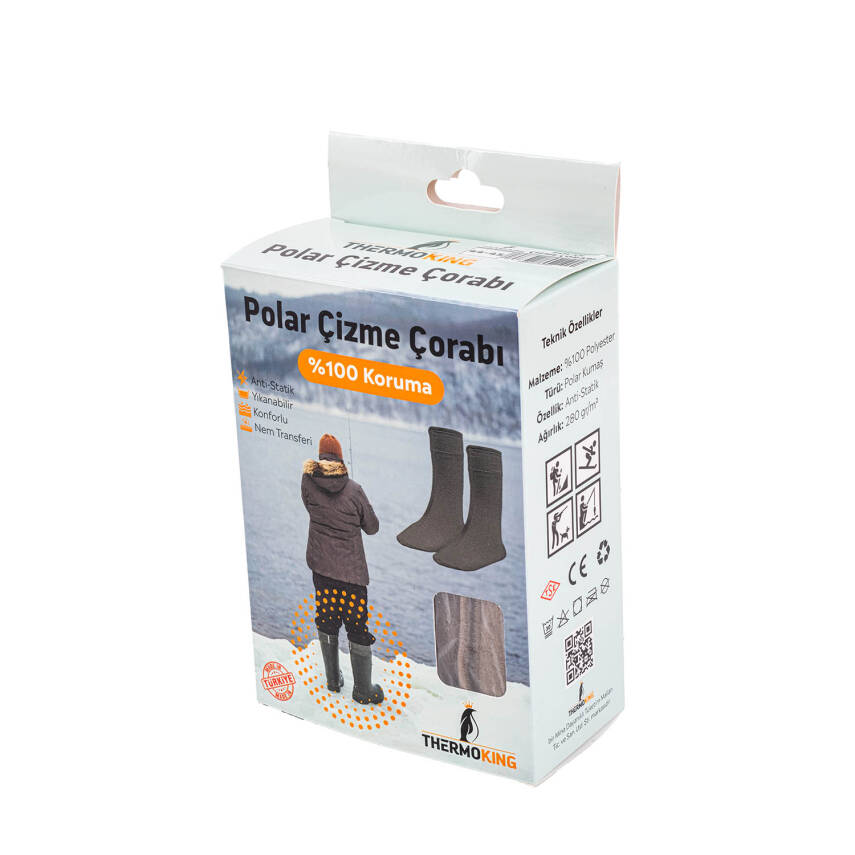 Thermoking Kamuflaj Desenli Polar Çizme Çorabı - Termal Konfor - 5