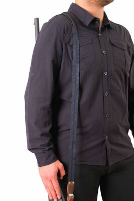 Tüfek Askı Kayışı - Savage - 3 cm Kolon - Lacivert/Siyah - 2