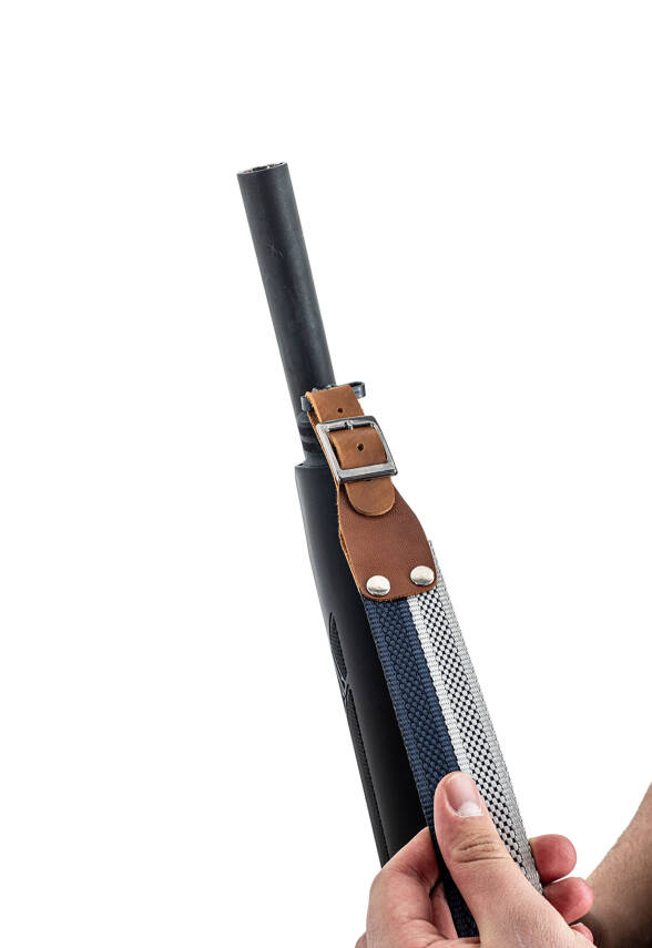 Tüfek Askı Kayışı - Savage - 3.5 cm Kolon - Beyaz/Lacivert - 3