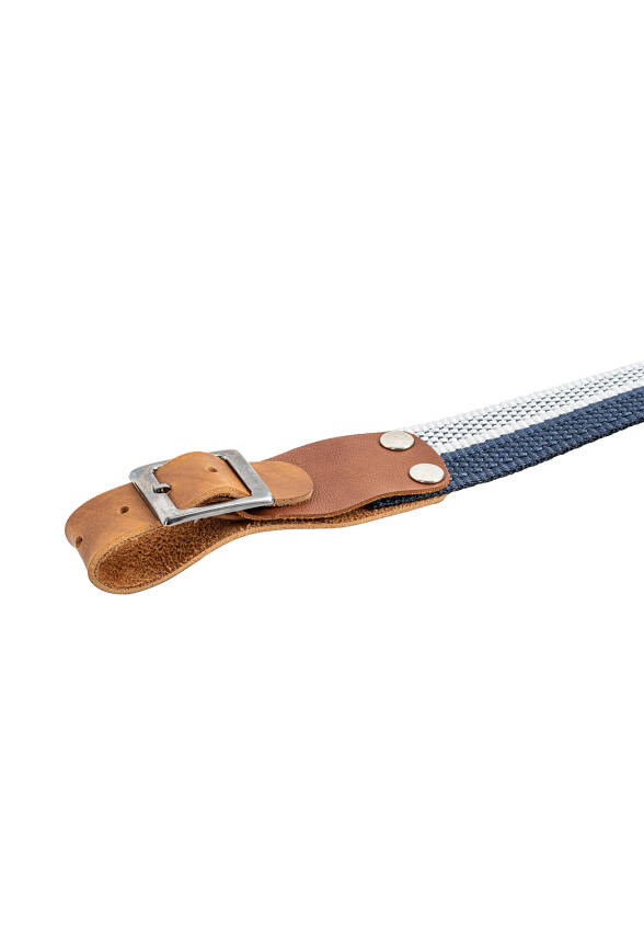 Tüfek Askı Kayışı - Savage - 3.5 cm Kolon - Beyaz/Lacivert - 4