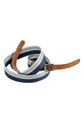 Tüfek Askı Kayışı - Savage - 3.5 cm Kolon - Beyaz/Lacivert - 5