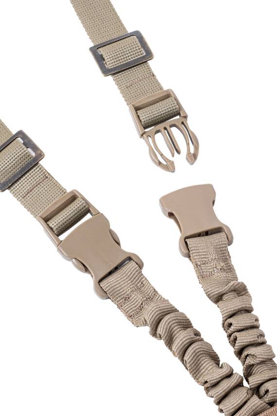 Tüfek Askı Kayışı - Savage - Üç Nokta Yaylı - Tactical - Kum - 3