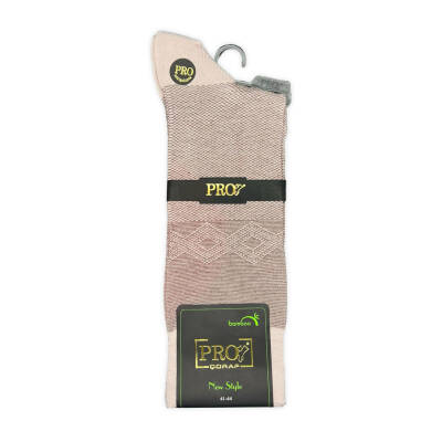 Tumaniş Pro Bambu Erkek Çorap - Bej Rengi - Konforlu ve Hava Alan Model - 2