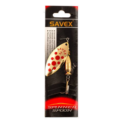 Turna Levrek Alabalık Döner Olta Kaşık - Alp Long - Altın/Kırmızı - No:2/16GR - 2