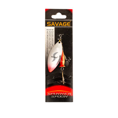 Turna Levrek Alabalık Döner Olta Kaşık - Alp Long - Gümüş/Kırmızı - No:2/20GR - 2