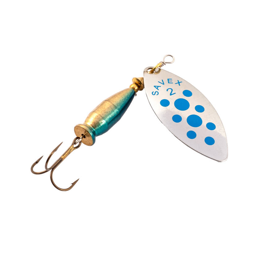 Turna Levrek Alabalık Döner Olta Kaşık - Alp Long - Gümüş/Mavi - No:2/16GR - 1