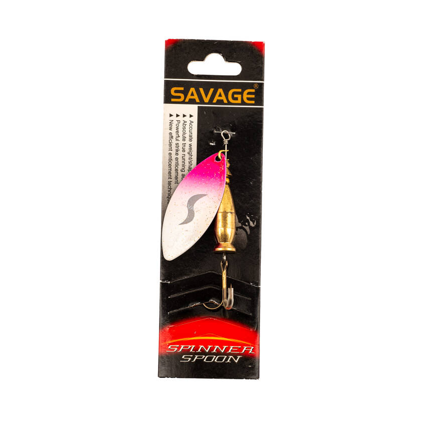 Turna Levrek Alabalık Döner Olta Kaşık - Alp Long - Pembe/Beyaz - No:2/16GR - 2