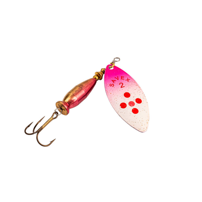 Turna Levrek Alabalık Döner Olta Kaşık - Alp Long - Pembe/Kırmızı - No:2/16GR - 1