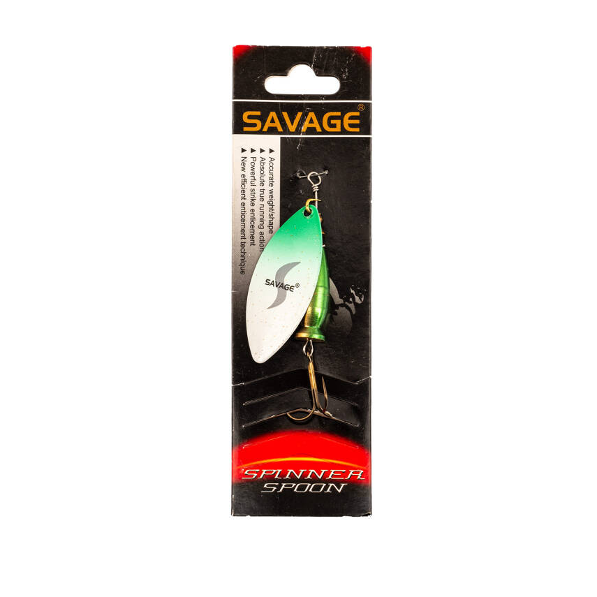 Turna Levrek Alabalık Döner Olta Kaşık - Alp Long - Yeşil/Beyaz - No:2/20GR - 2