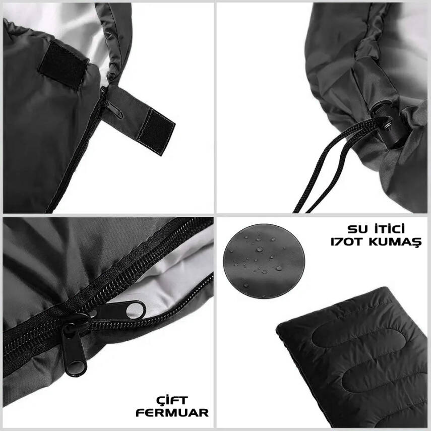 Uyku Tulumu - Mont Blanc - Kahve - Extreme -15C° - Savage YS-507 - 4