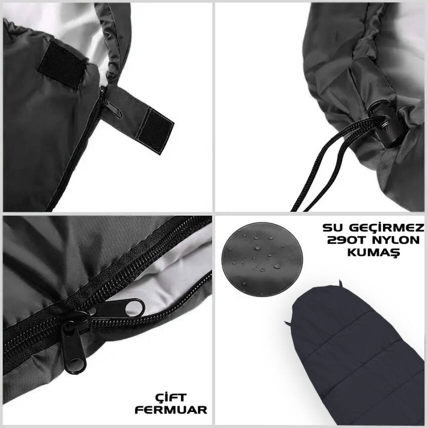 Uyku Tulumu - Peak - Bordo - Extreme -35C° - Savage YS-535 - 4