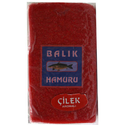 Vakumlu Balık Hamuru Kırmızı/Çilek 500 Gr - Sazan Avının Yeni Lezzeti