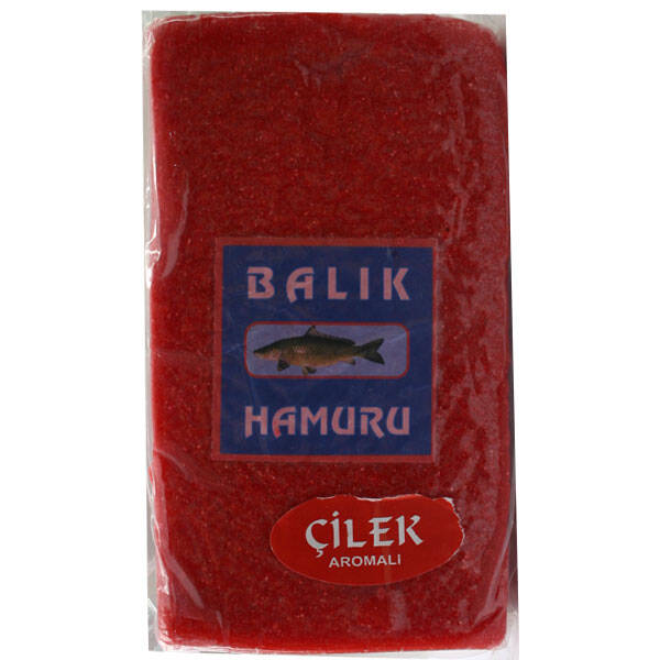 Vakumlu Balık Hamuru Kırmızı/Çilek 500 Gr - Sazan Avının Yeni Lezzeti - 1